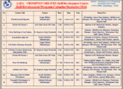 Skill Development Program Calendar December 2016